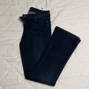 MOTHER Dark Blue Flare & Wide Leg Jeans